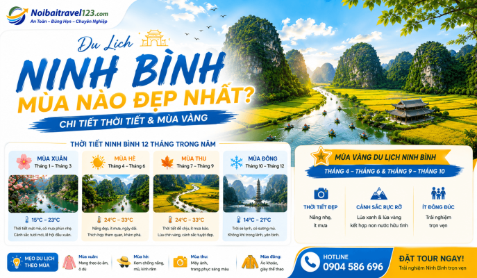 Du Lịch Ninh Bình Mùa Nào Đẹp Nhất? Chi Tiết Thời Tiết & Mùa Vàng du lịch