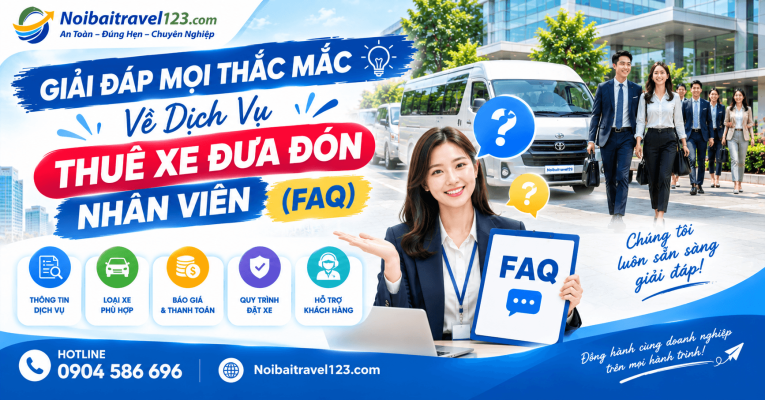 Giải Đáp Mọi Thắc Mắc Về Dịch Vụ Thuê Xe Đưa Đón Nhân Viên (FAQ)